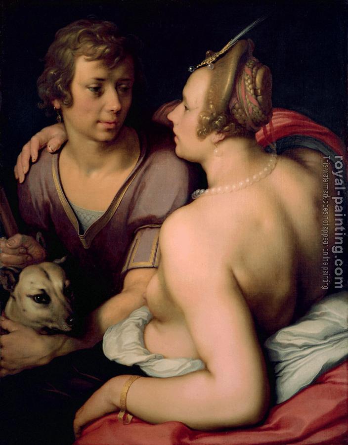 Cornelis Van Haarlem : Venus and Adonis